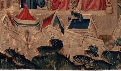 História de Saint Piat e Saint Eleuthère, Cena 9 Saint-Éleuthère é confirmada como bispo de Tournai (Au boin saint l