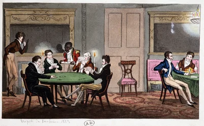 Em um clube inglês: "Cheating Tripot", Inglaterra