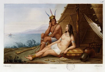 casal indiano caribenho do Caribe