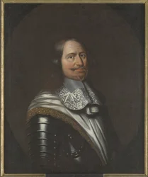 Jacob Kettler, duc de Courlande et Semigalie - Retrato de Jacob Kettler (1610-1682), Duque de Courland e Semigalia, Anónimo . Óleo sobre tela. Dimensão : 90x74 cm. Nationalmuseum Estocolmo