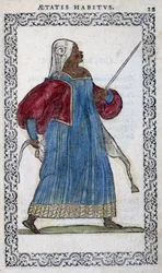 A moura - em «Habits et effigies», de Jean Sulperius