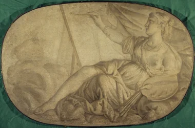 La Peinture (alegoria, pintura decorativa para o Hôtel La Rivière de Canillac