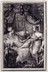 La courtesan amoureuse- em "Contos e contos em verso", de Jean La Fontaine. 1762.