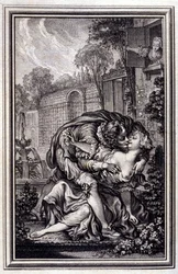 La servant justifiee - em "Contos e contos em verso", de Jean La Fontaine. 1762.