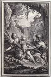 The River Scamander - em "Contos e contos em verso", de Jean La Fontaine. 1762.