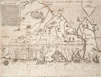 Mapa do Chile compilado pelos jesuítas