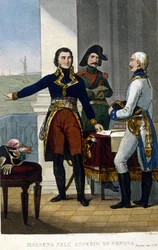 Marechal André Masséna (1756-1817) no cerco de Genes em abril de 1800