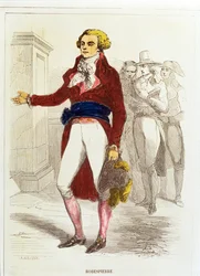 Maximilien Robespierre, Gravura a água-forte colorida à mão (gravura a água-forte colorida à mão)