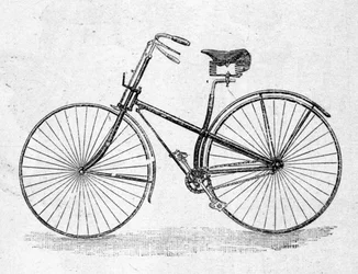 Modelo de bicicleta com corpo reto.