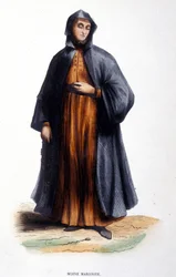 Maronita Moine. Gravação de um álbum sobre ordens religiosas, Paris