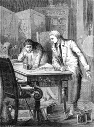 Nicholson e Carlisle Decompõem a Água Através da Bateria de Volta, Londres 2 de maio de 1800