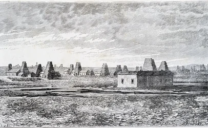 Poços de petróleo, Baku, Cáucaso (Nobel)