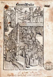Página de Flore musices, estudo sobre o canto gregoriano de Hugo von Reutlingen
