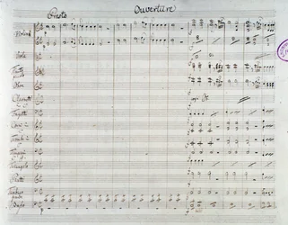 Página das partituras para Die Entfuhrung aus dem Serail, ópera de Mozart, versão de Lichtenthal (1838)