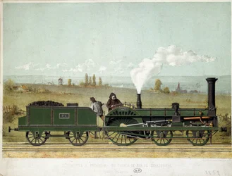 Locomotiva de Passageiros da Estrasburgo (sistema Crampton)