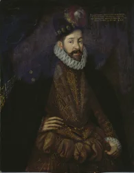 Philippe Louis de Neubourg - (Philippe-Louis de Neubourg) - Retrato de Philipp Ludwig (1547-1614), Duque de Palatinate-Neuburg, Anónimo . Óleo sobre tela