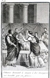 O Pillacus a dar o jantar a estranhos é incomodado pela mulher.