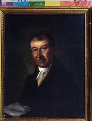 Retrato do compositor Dmitry Bortniansky (1751-1825) (Retrato do compositor Dmitry Bortninansky). Pintura anônima. Óleo sobre tela, 26,3 x 20,7 cm, final do século XVIII. Classicismo. State Central A. Bakhrushin Theatre Museum, Moscou.