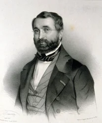 Retrato de Adolphe Adam (1803 - 1856), compositor francês.