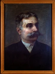 Retrato de Alessandro Busi, compositor italiano (pintura