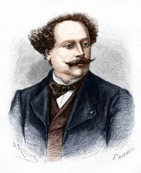 Retrato de Alexandre Dumas Jr. (1824-1895), escritor francês.