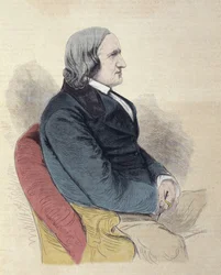 Retrato de Alfred de Vigny (Alfred Victor, Conde de Vigny