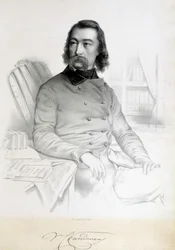 Retrato de Barthelemy Prosper Enfantin, conhecido como Padre Enfantin (1796-1864), Saint Simonian (São Simão)