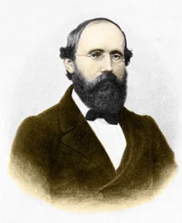 Retrato de Bernhard Riemann (1826-1866), matemático alemão