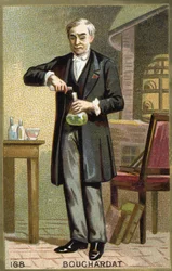 Retrato de Bouchardat. Cromolitografia do século XIX.