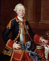 Retrato de Charles Emmanuel IV de Savoy (Carlo Emanuele IV di Savoia ou Charles Emmanuel IV de Sardenha) (1751-1819) Pintura anónima. Século XVIII Museo del Risorgimento Roma