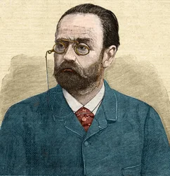 Retrato de Emile Zola (1840-1902) escritor francês.