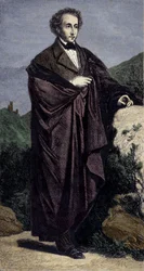 Retrato de Felix Mendhelssohn Bartholdy (1809-1847), compositor alemão.