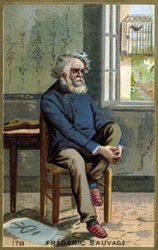 Retrato de Frédéric Sauvage (1786 - 1857), inventor francês.