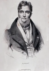 Retrato de Gaspare Spontini (gravura