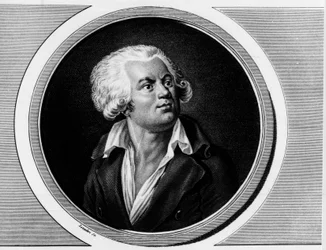Retrato de Georges Jacques Danton, advogado convencional (1759-1794). Gravura em "Coleção completa de pinturas históricas da revolução francesa, em três volumes". 1804.