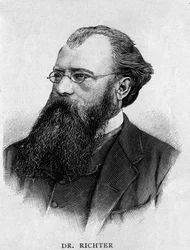 Retrato do maestro alemão Hans Richter (1843 - 1916).