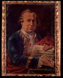 Retrato de Giacomo Carcani, compositor italiano (pintura