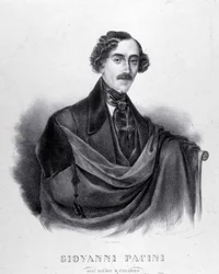 Retrato de Giovanni Pacini, compositor italiano (1796-1867).