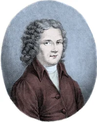 Retrato de Giuseppe Domenico Scarlatti (1685-1757), compositor e cravo italiano.