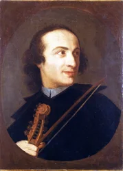 Retrato de Giuseppe Tartini (1692 - 1770), violinista e compositor italiano. Museu do Castelo. Milão