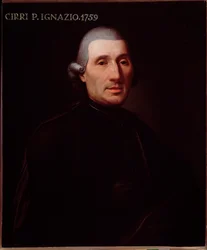 Retrato de Ignazio Cirri (1711-1787), compositor italiano. Pintura anónima. Século XVIII. Bolonha, Civico Museo Bibliografico