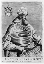 Retrato de Inocêncio IX (1519 - 1591).