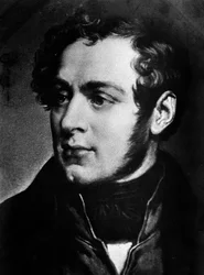 Retrato do compositor italiano Vincenzo Bellini (1801-1835) Milão do século XIX, conservatorio Verdi