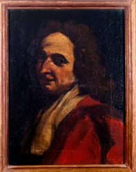 Retrato do cantor italiano Stefano Landi (1587-1639) Pintura anônima. Século XVIII. Bolonha, Civico Museo Museo Bibliografico