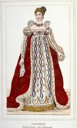 Retrato de Joséphine de Beauharnais Bonaparte (1763 - 1814), Imperador da Gravura Francesa de 1830