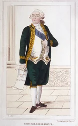 Retrato de Luís XVI (1754 - 1793) Gravura de 1830