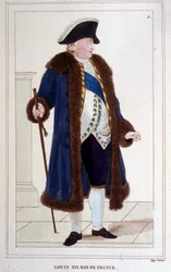 Retrato de Luís XVI (1754 - 1793) Gravura de 1830