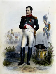 Retrato de Napoleão Ier. Gravura do século XIX.