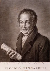 Retrato de Nicola Antonio Zingarelli (gravura