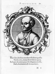 Retrato de Philipp Aureolus Theophrastus Bombastus von Hohenheim Paracelsus